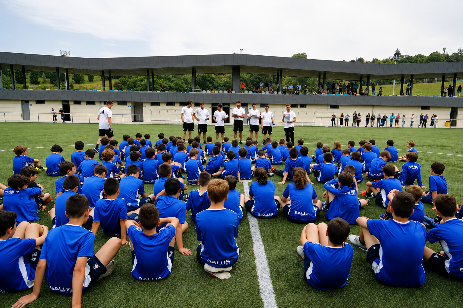Jóvenes deportistas en las instalaciones de Grupo VC Sports