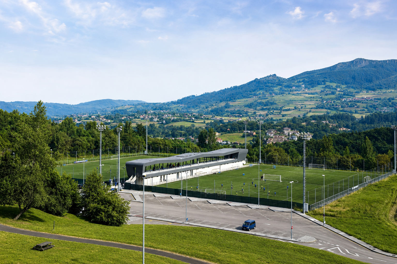 Vista general del complejo de instalaciones deportivas de Grupo VC Sports